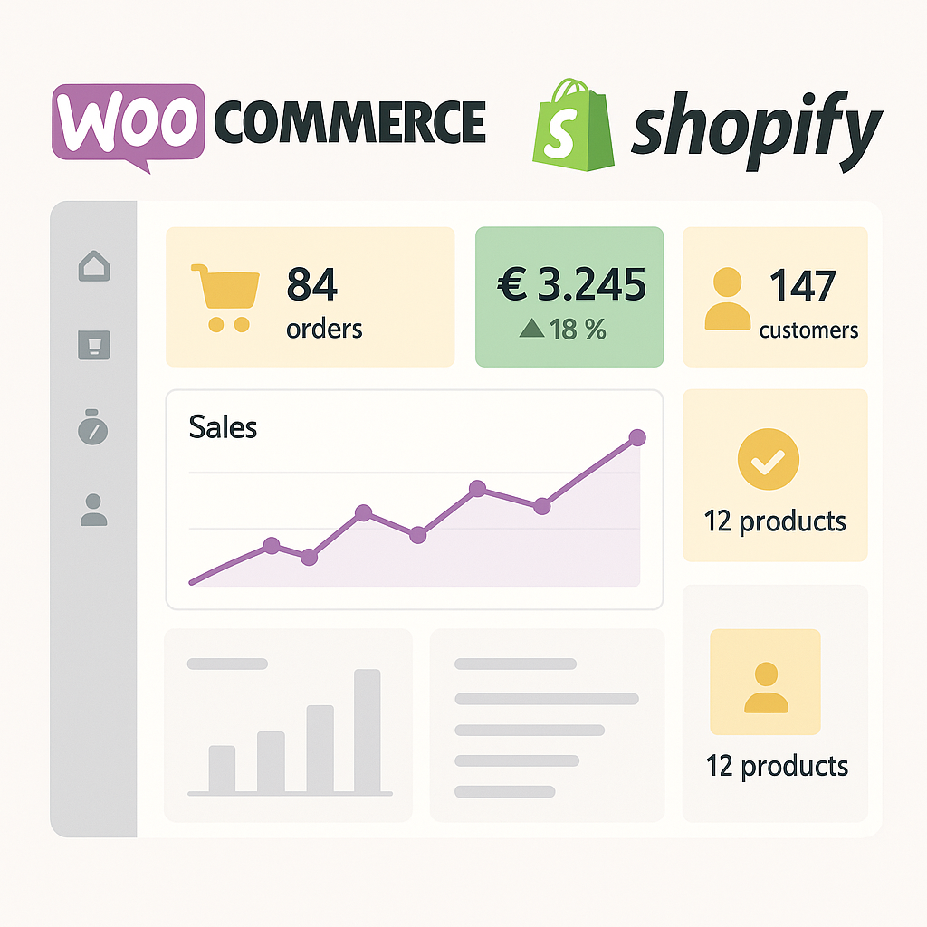 Woocomerce y shopify